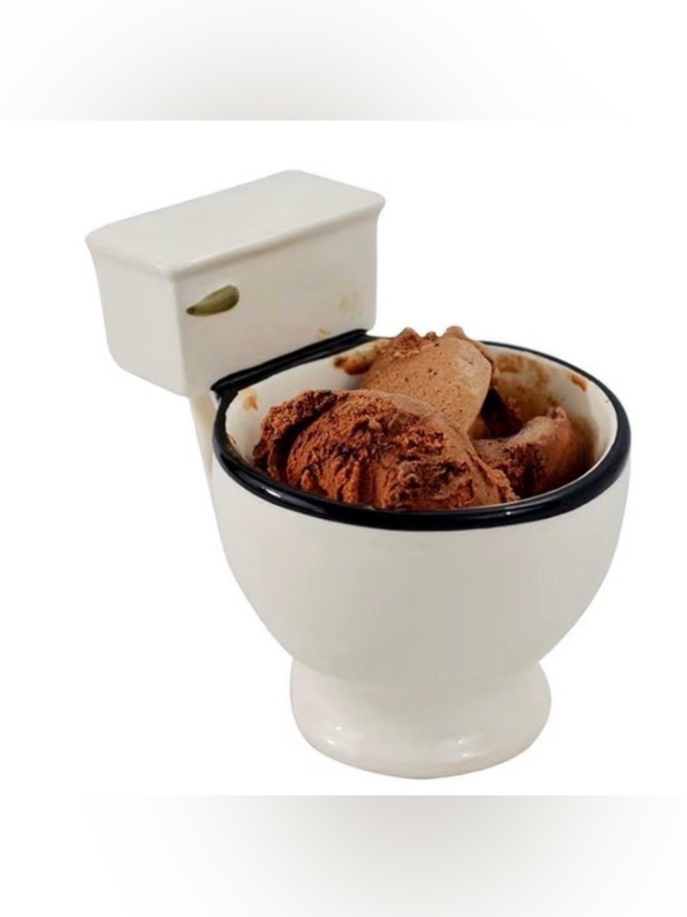 The Original Novelty Toilet Bowl Ice Cream Bowl, Coffee Tea Mug by Big Mouth Inc
